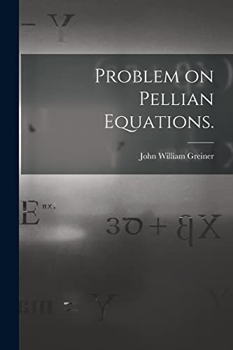Problem on Pellian Equations.