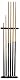 Billard Set John West mit Wandhalterung und zwei Queues