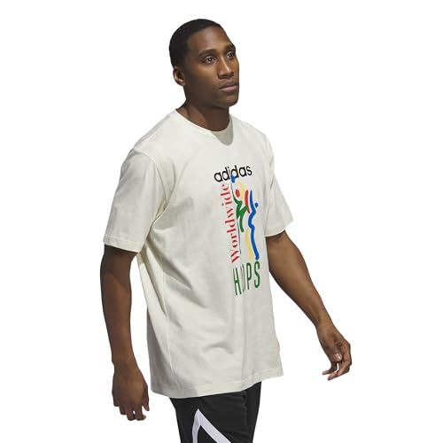 adidas Mens Worldwide Hoops All Over Print Basketball T-Shirt3