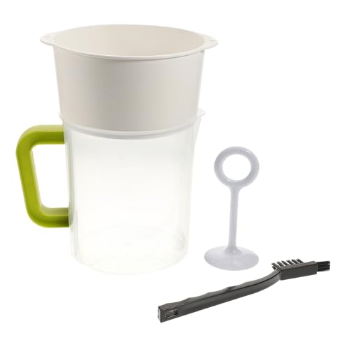 ERINGOGO 4 Piezas Filtro para Máquina de Leche de con Accesorio Prensador y Cepillo Reutilizable Bolsa para Leche de Nueces Colador Multifunción para Vegetal y Yogur