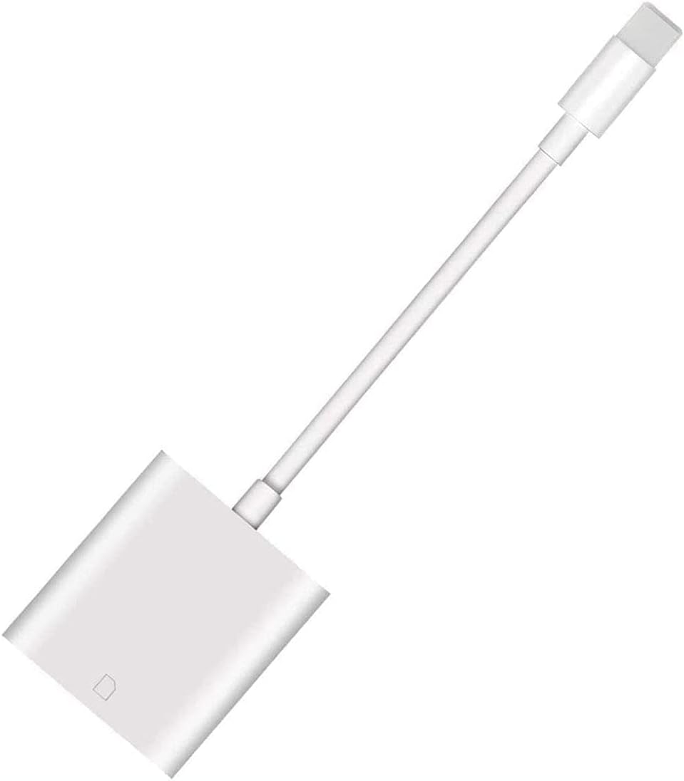 SD Card Reader for iPhone iPad, WamGra Camera Card Viewer Reader SD Card Reader Adapter Compatible with i Phone 5/5s/6/6s/6 Plus/7/7 Plus/i Pad Mini/Air -No App Required