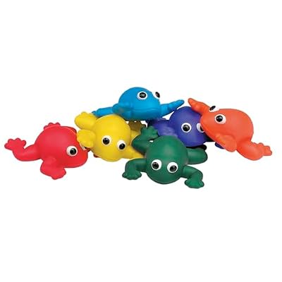 Sportime Indestructible Bean Bag Frogs, Set of 6, Assorted Colors