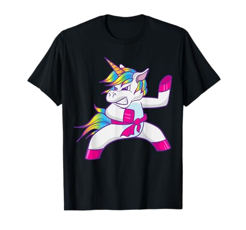 Produktfoto von Ninja Einhorn Karate Taekwondo Kung Fu Ju Jutsu Einhorn T-Shirt