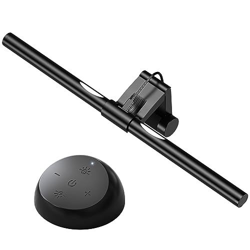 Image of Computer Monitor Light,Screen Monitor Light Bar with Backlight for Eye Caring,E-Reading LED Task Lamp with Color /Dimming Adjustment,Remote Control,No Screen Glare Space Saving Home Office Lamp