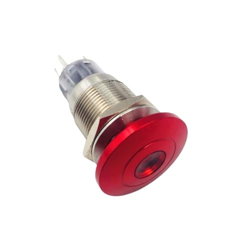 Interrupteur bouton d'arrêt d'urgence 19mm LED pour atelier et domotique