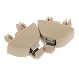 Gogogmee 2 Pièces Support de Pare Soleil pour Voiture Clips de Remplacement pour Fixation de Pare Soleil Accessoires Intérieurs Autos