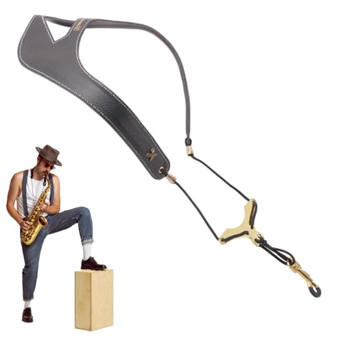 Correa de cuello para saxofón, correa de cuello para saxofón alto - Arnés de saxofón versátil con correa para el cuello para saxofón tenor | Cómodas correas de saxofón para clarinete, para la p