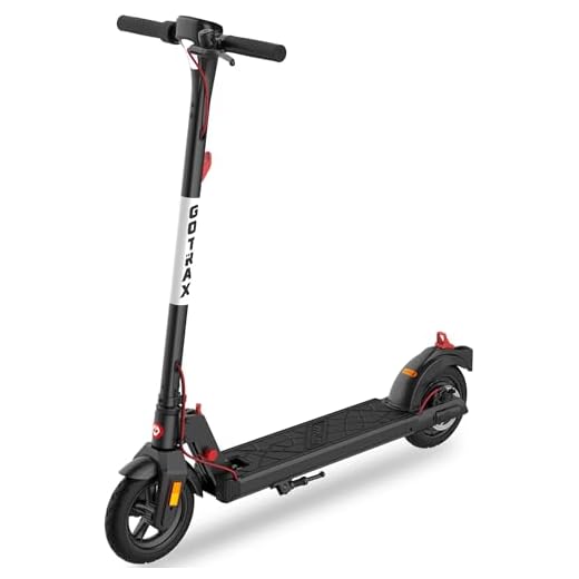 Gotrax Apex XL 8.5" Solid Tires, Max 12 Miles Range and 15.5Mph Speed, Bright Headlight and Taillight, Big LED Display, Aluminum Alloy Frame, Foldable Commuting Escooter for Adults, Black