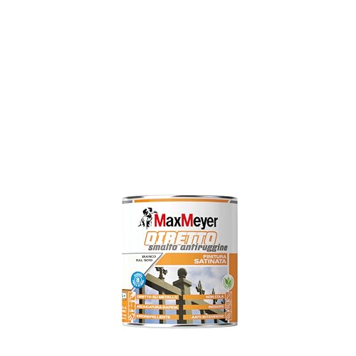 Maxmeyer Diretto Antiruggine Satinato R9010 Bianco 0.75 L