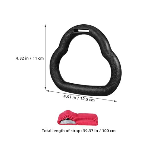 Anillas de gimnasia con correas ajustables, 2 pares miniatura 2