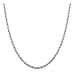 Sterling Silver 2mm diamond cut rope chain necklace- Made In Italy