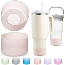 2-Pack Silicone Boot for Stanley 40 30 20 OZ Cup Accessories, Thick Bottom Boots for Stanley 20OZ 30OZ Tumbler Ice-Flow 16OZ Bottle, Protector Sleeve Cover for Yeti Cups Protective Bumper, Anti-Slip
