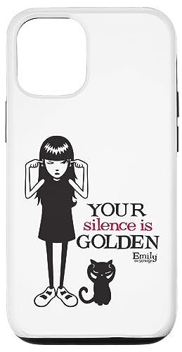 Coque iPhone 12 Emily The Strange protection Your Silence is Golden style rock en concert