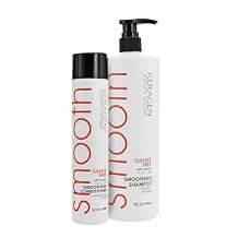 KERAGEN Hair Care Combo Smoothing Shampoo 32 Oz + Smoothing Conditioner 10 Oz - Sulfate-Free, Moisturizes, Strengthens, Repairs, Infused with Keratin, Collagen, Panthenol, Vitamins, Jojoba Oil