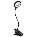 Produktbild Semlos LED Schreibtischleuchte, Wiederaufladbare USB Clip Tischlampe, Touch Steuerung für Batterielampe, Leselampen am Bett mit 3 Farben, 3 Helligkeit, Schwarz