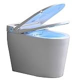 Smart Toilet One Piece Luxury Advanced Bidet Toilet, Elongated One Piece Smart Toilet, Soft Closing
