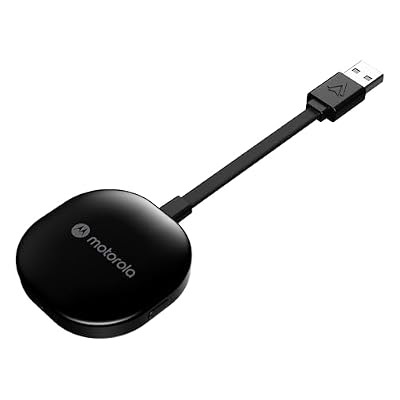 Motorola Sound MA1, the Only Google Authorized Wireless Android Auto Car Adapter, Smartphone to Screen Wireless Bridge Car Accessories, USB Type-A
