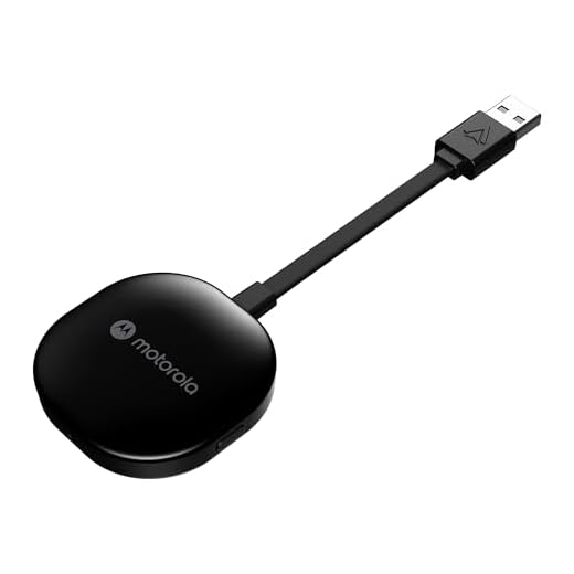 Adaptador Motorola sem fio android auto MA1 Preto
