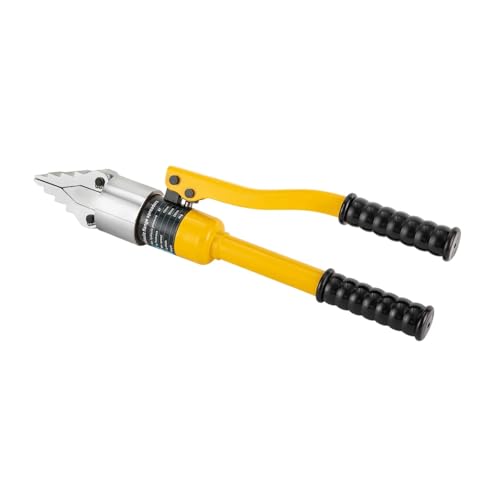 YQ-30 8T 30MM Portable Hydraulic Spreader Separator Kit Hand-held Integrated Manual Flan Dividing Tool Set Blue/Yellow,Enhanced Hydraulic Power(Yellow)