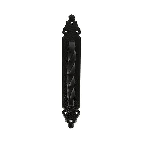 Amig - Decorative Zamak Door Handle, Black, tamaño de placa:280x45mm - Image 2