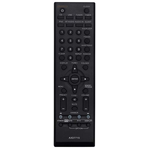 VINABTY Télécommande AXD7715 pour Pioneer récepteur AV X-SMC11-S X-SMC12-S X-HM50-S X-HM51-S