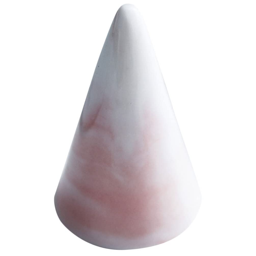 2PCS Bianco Ceramica Cono Anello Titolari Gioielli Braccialetto Display Stand Organizzatore Titolari FAI DA TE Cono Artigianale per Gioielli Anello di Nozze