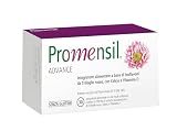 NAMED Promensil Advance Integratori Menopausa Naturali | Isoflavoni da Trifoglio Rosso con Calcio e Vitamina D | Supporto per Menopausa e Premenopausa | Vampate, Umore, Sonno, Ossa | 30 Compresse
