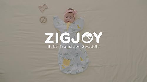 Zigjoy Baby Swaddle Transition Sleep Bag With Arms Up 100% Cotton Baby Wearable Blanket With 2-Way Zipper 0.5 Tog Lightweight Sleep Sack For Newborn Infant 0-3/3-6/6-9 Months #TOP6