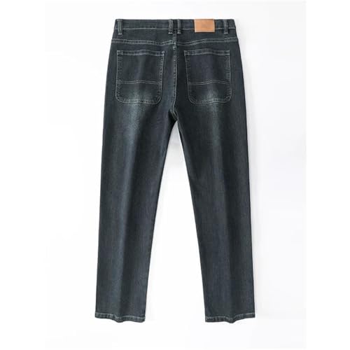 Men's Winter Baggy Jeans Loose Straight Wide Leg Denim Pants Casual Business Trousers Warm Men's Clothing4