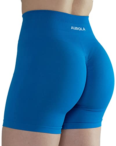Image of AUROLA Intensify Workout Shorts for Women Seamless Scrunch Short Gym Yoga Running Sport Active Exercise Fitness Shorts