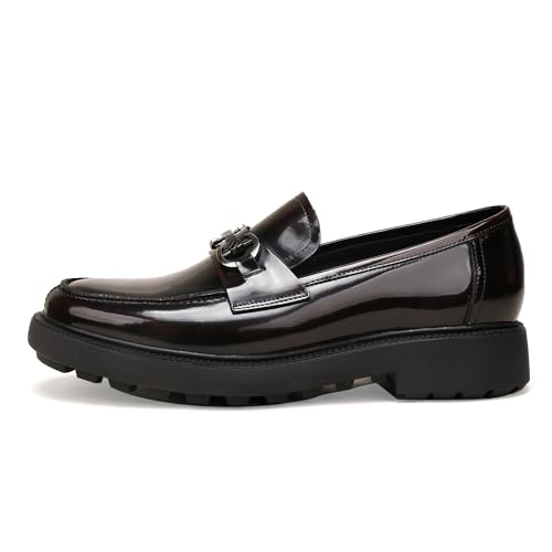 Image of Dress Shoes for Men,Classicial Leather Loafers Slip on Formal Business Shoes Penny