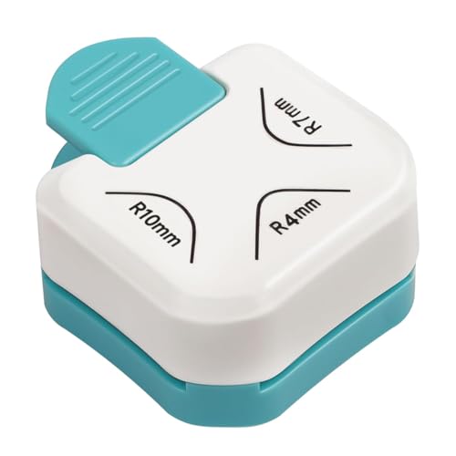 HUZNA 1PCS Perforatrice 3-en-1 Coins Arrondis,Arrondisseur d'angle à 3 voies pour Photos,pour Projet DIY, Papier Scrapbooking, Plastique Fou,Papier Solide, Cartes d'invitation, Cartes Cadeaux