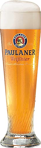 Paulaner Brewery Wheat Weißbier Signature Spiral Glass 0.5 L - Set Of 2 Glasses #TOP1
