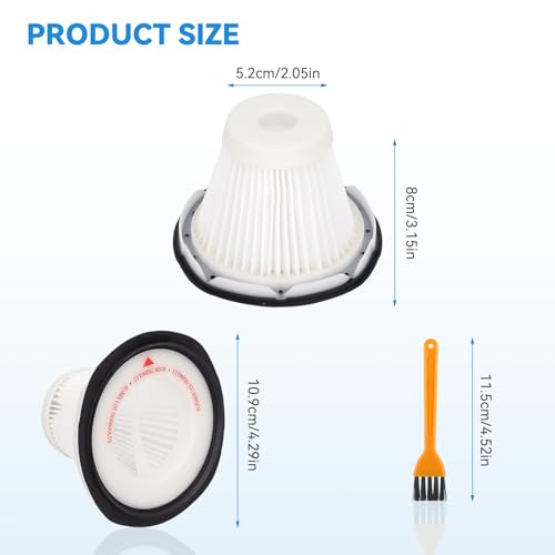 Image of 3 Pack VF200SP Filter Replacement Compatible with BLACK & DECKER VF200SP Hand Vacuum Cleaner, Models #'s BDH1800S, BDH2000SL, BDH2000SLB, Compare to Part # 90543043-01