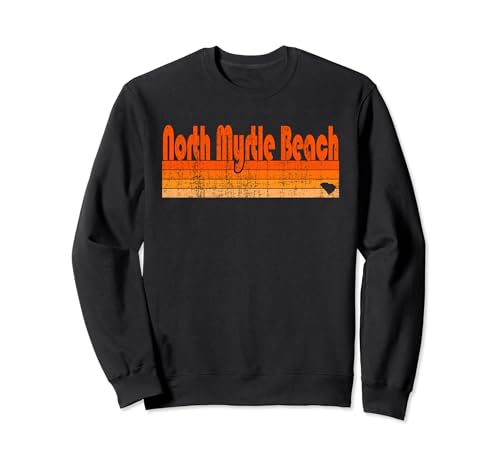 North Myrtle Beach, SC Retro 80er Jahre Stil Sweatshirt