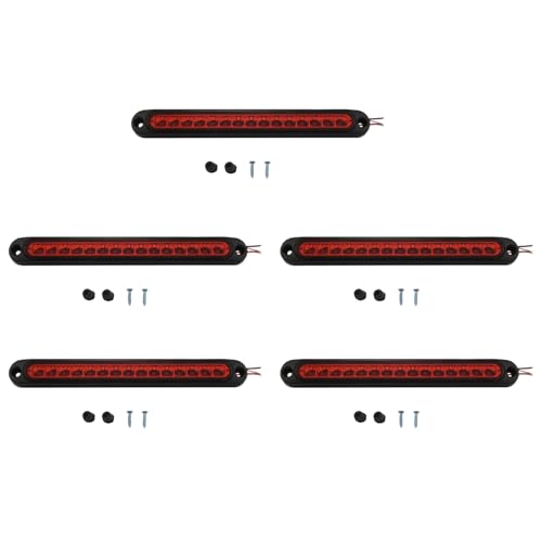 Troisième Feu de Freinage LED Rouge 10 Pouces pour Remorque RV
