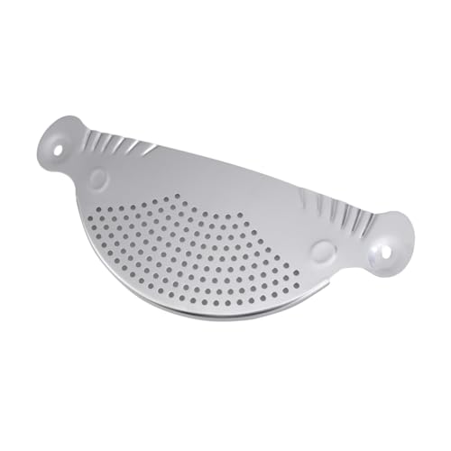CIYODO Escurridor De Ollas De Acero Inoxidable Asas Colador Para Drenar Pasta Color Plata Resistente y Ligero Adecuado Para Cocina Escurridor De Ollas Apilable