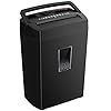 Bonsaii 12-Sheet Cross Cut Paper Shredder, 5.5 Gal Home Office Heavy Duty Shredder for Paper, Credit Card, Mail, Staples, with Transparent Window, High Security Level P-4 (C275-A)