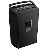 Bonsaii 12-Sheet Cross Cut Paper Shredder, 5.5 Gal Home Office Heavy Duty Shredder for Paper, Credit Card, Mail, Staples, with Transparent Window, High Security Level P-4 (C275-A)