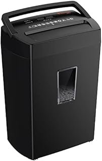 Bonsaii 12-Sheet Cross Cut Paper Shredder, 10-Minute 5.5 Gal Home Office Heavy Duty Shredder for Paper, Credit Card, Mails, Staples, with Transparent Window, High Security Level P-4 (C275-A)