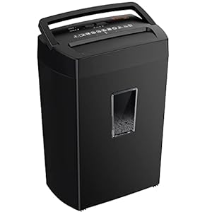 Bonsaii 12-Sheet Cross Cut Paper Shredder, 10-Minute 5.5 Gal Home Office Heavy Duty Shredder for Paper, Credit Card…