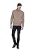 Cashmeren Men's Basic Turtleneck Sweater 100% Pure Cashmere Long Sleeve Roll Neck Pullover (Camel, Large)