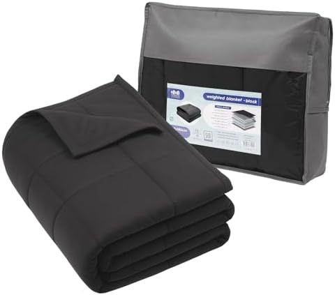 Harbour Housewares Weighted Blanket 6kg with Storage Bag – 125x18...