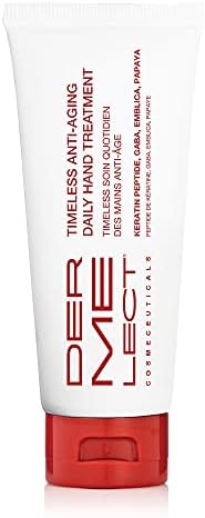 Dermelect Timeless Anti-Aging Daily Hand Treatment for Hands - Anti Aging Cream with Peptides Hyaluronic Acid Hydrating & Brightening Treatment for Dry Hands, Dark Spots, Over Washed Hands