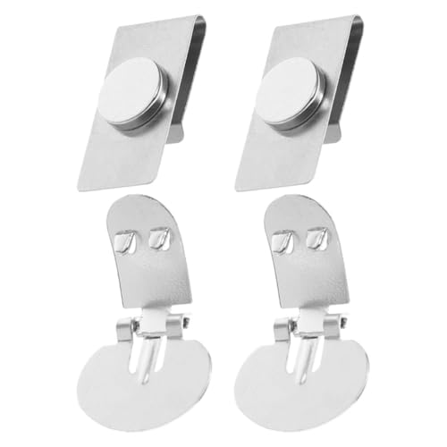 Artibetter Pinzas Magnéticas Invisibles para Corbata, Acero Inoxidable, 2 Pares, Sujeta Corbatas sin Arrugas, Fijación Segura y Discreta, Adecuado para Reuniones de Negocios y Bodas,