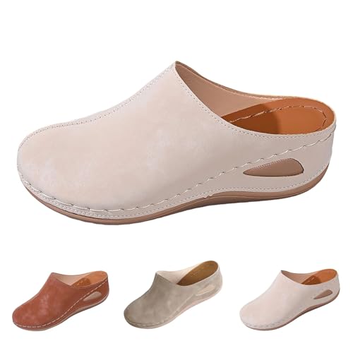 Chaussures d'été fermées femme sandales orthopédiques de travail compensées