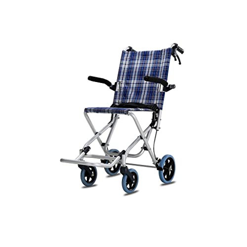 Silla de ruedas plegable ultraligera para un fácil viaje y movilidad, solución de transporte portátil para espacios compactos
