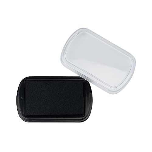 Ideen mit Herz Stempelkissen | Schnelltrocknend | Wasserfest | 7,5 cm x 4,3 cm (schwarz)