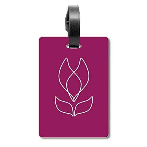 Étiquette fleur pour valise et sac à dos idéale pour vos vacances d'été