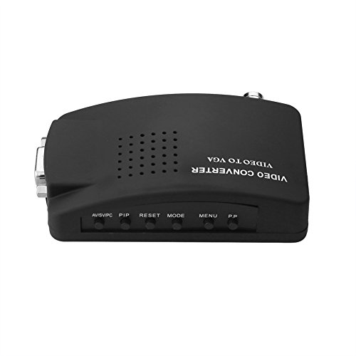 SIENOC S-Video/BNC VGA to VGA Video PC Converter Adapter with BNC + 4 Pin S-Video Color Black - Thumbnail 2